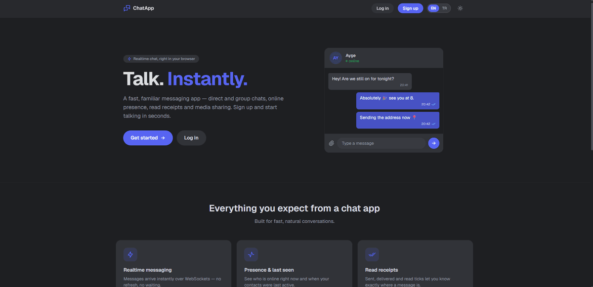 Realtime Chat screenshot