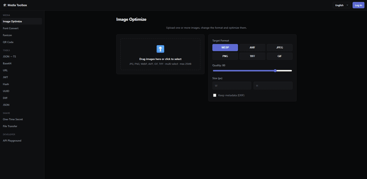 Toolbox screenshot